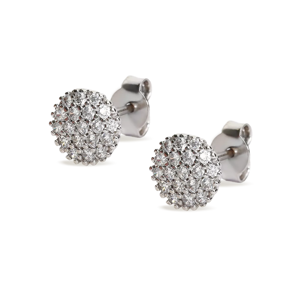 750 white gold earrings