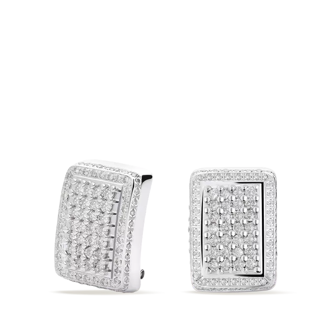 Pendiente diamante natural oro 18 quilates BRIDGE