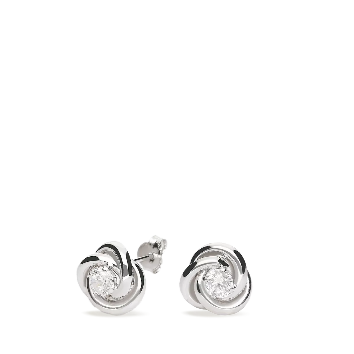 750 white gold earrings