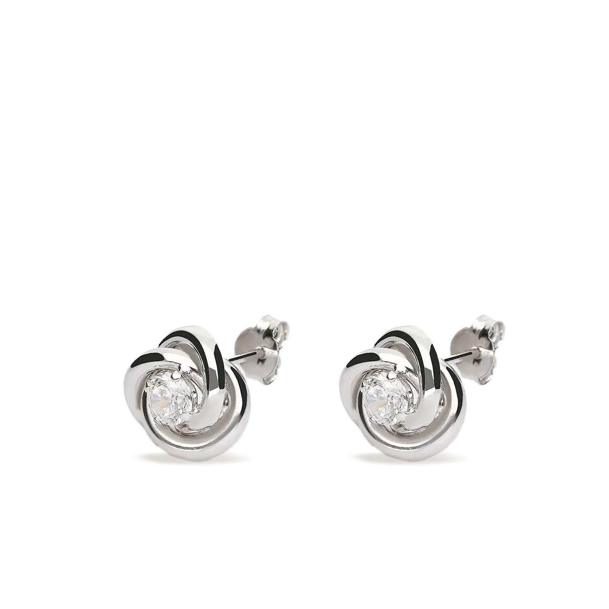 750 white gold earrings