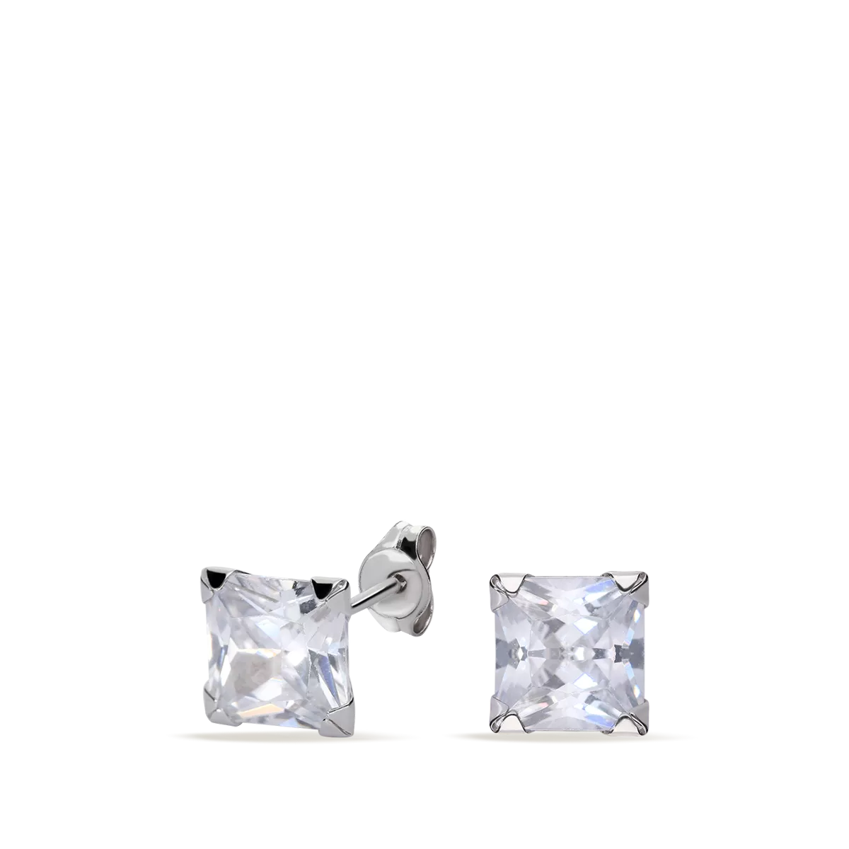 750 white gold earrings