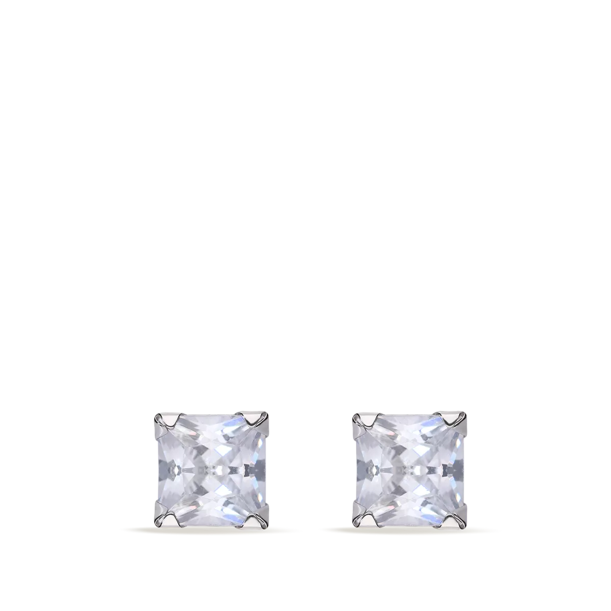 750 white gold earrings