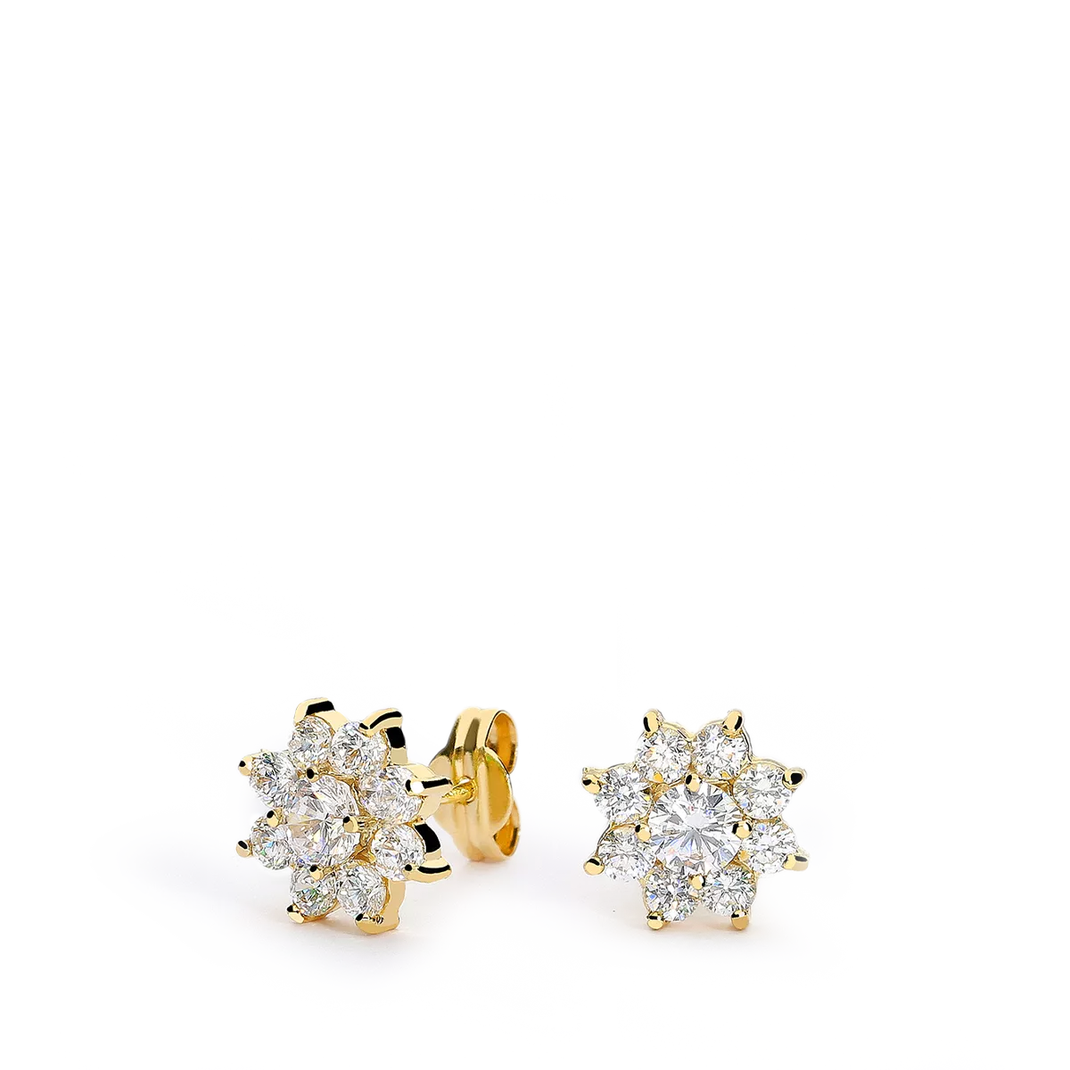 750 gold earrings