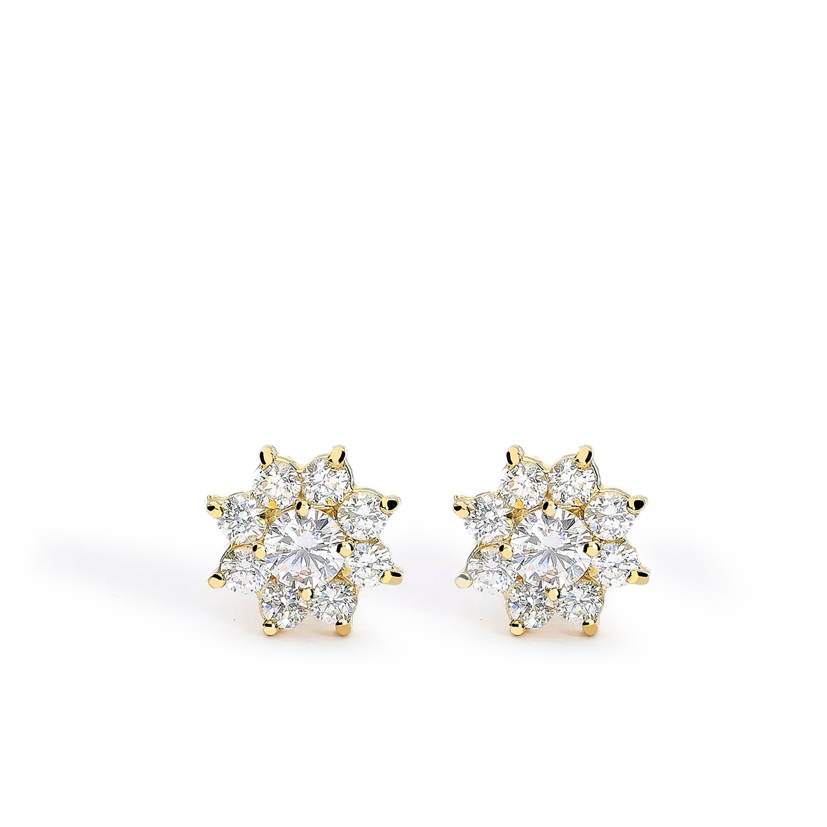 750 gold earrings