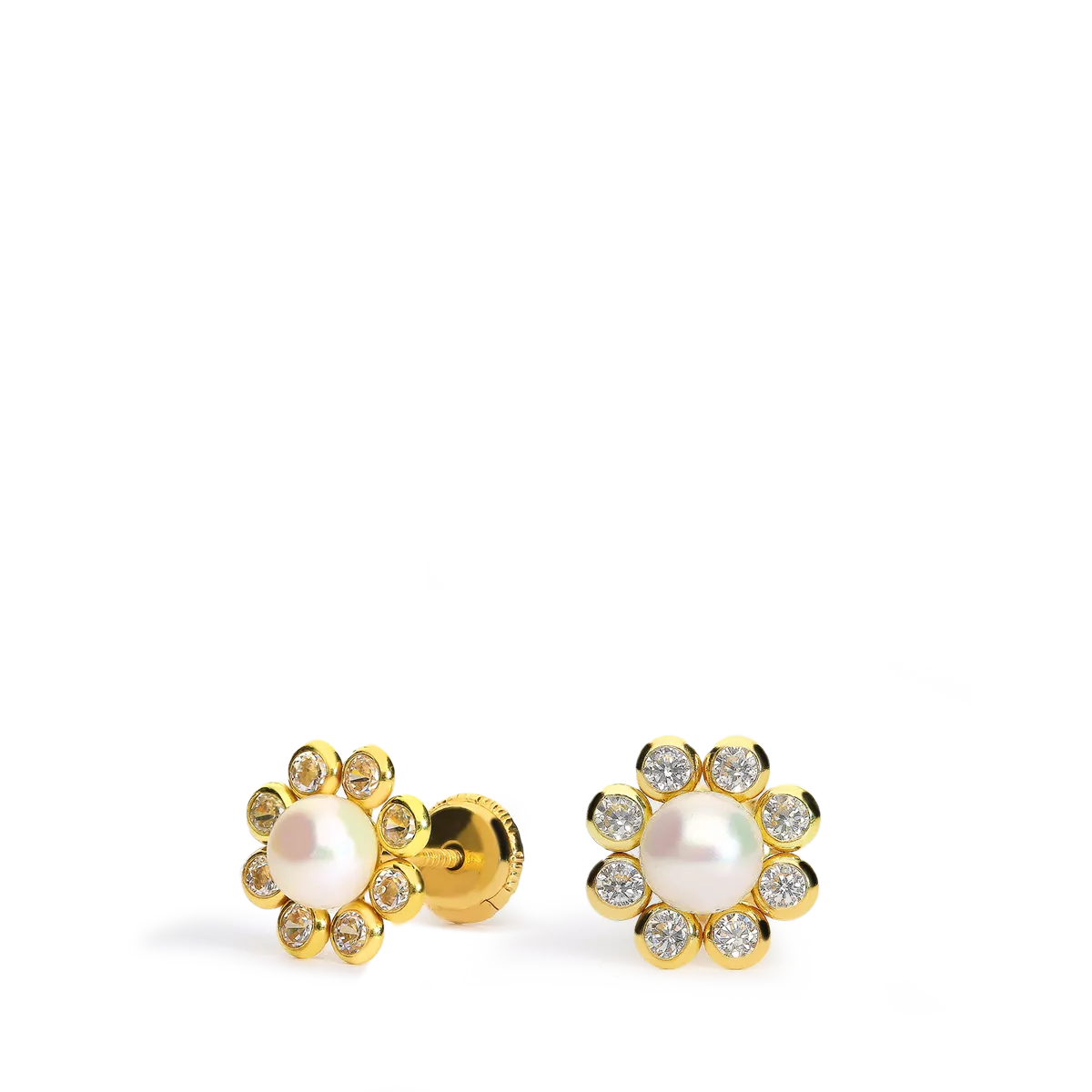 750 gold earrings