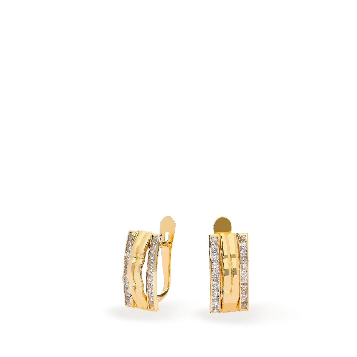 750 gold earrings