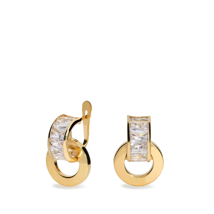 750 gold earrings