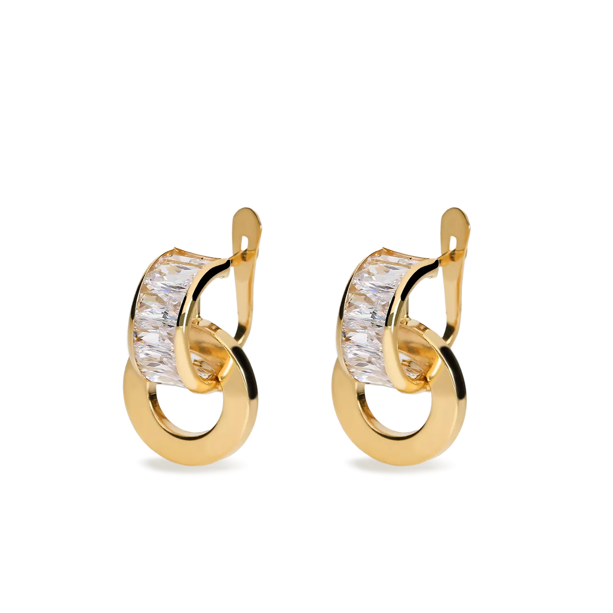 750 gold earrings