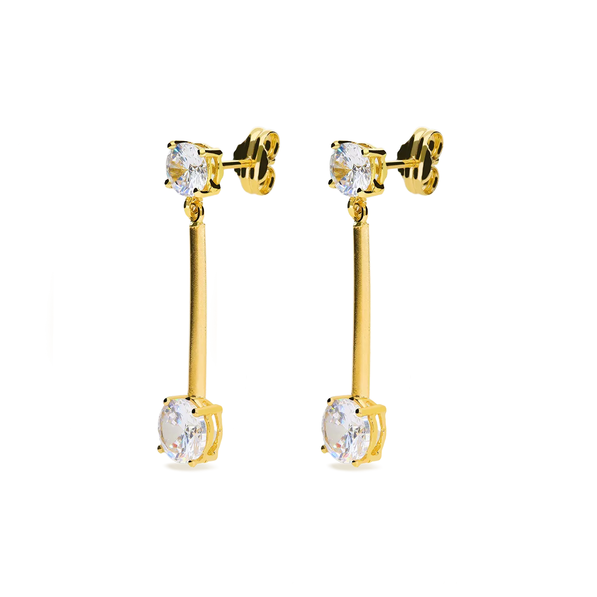 750 gold earrings