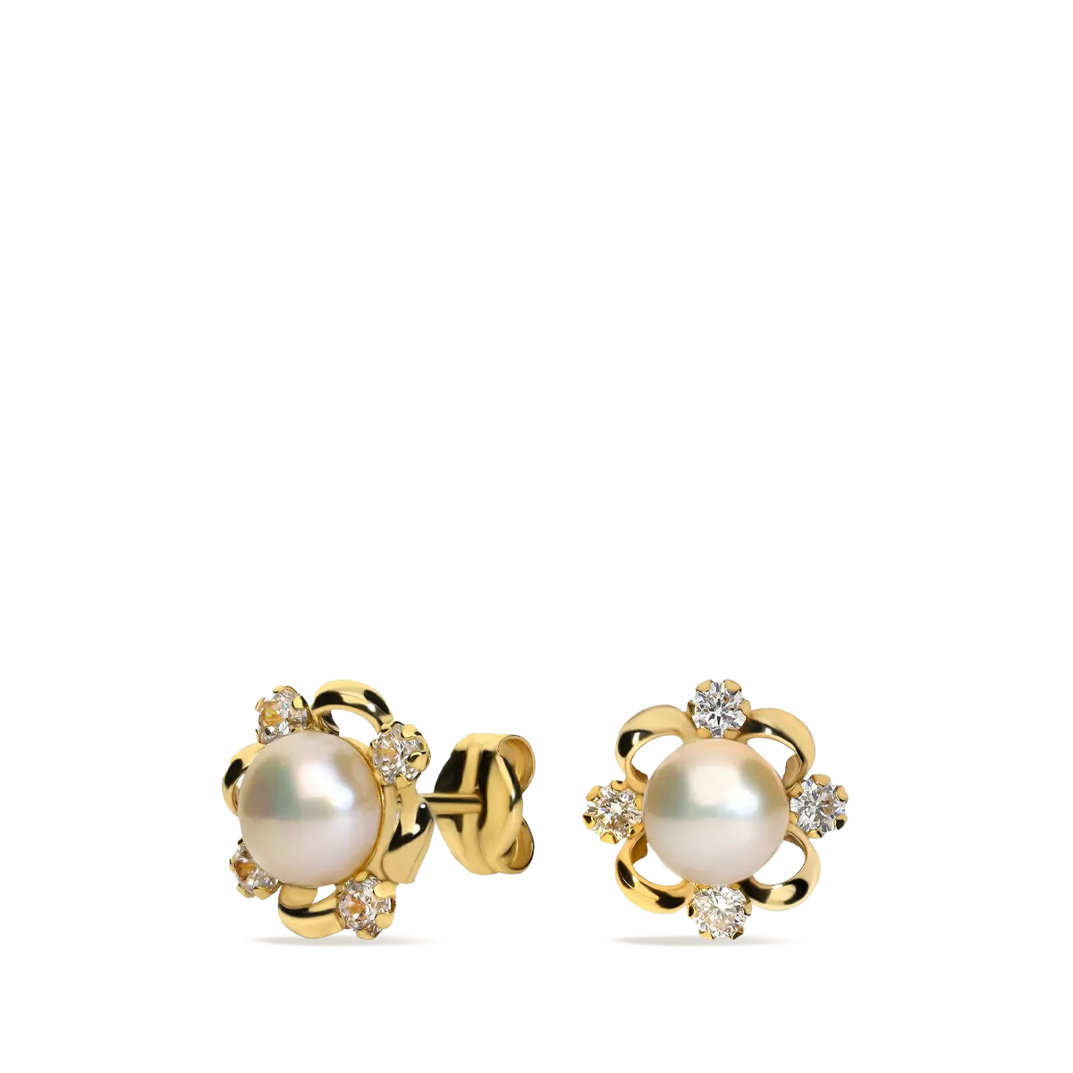 750 gold earrings