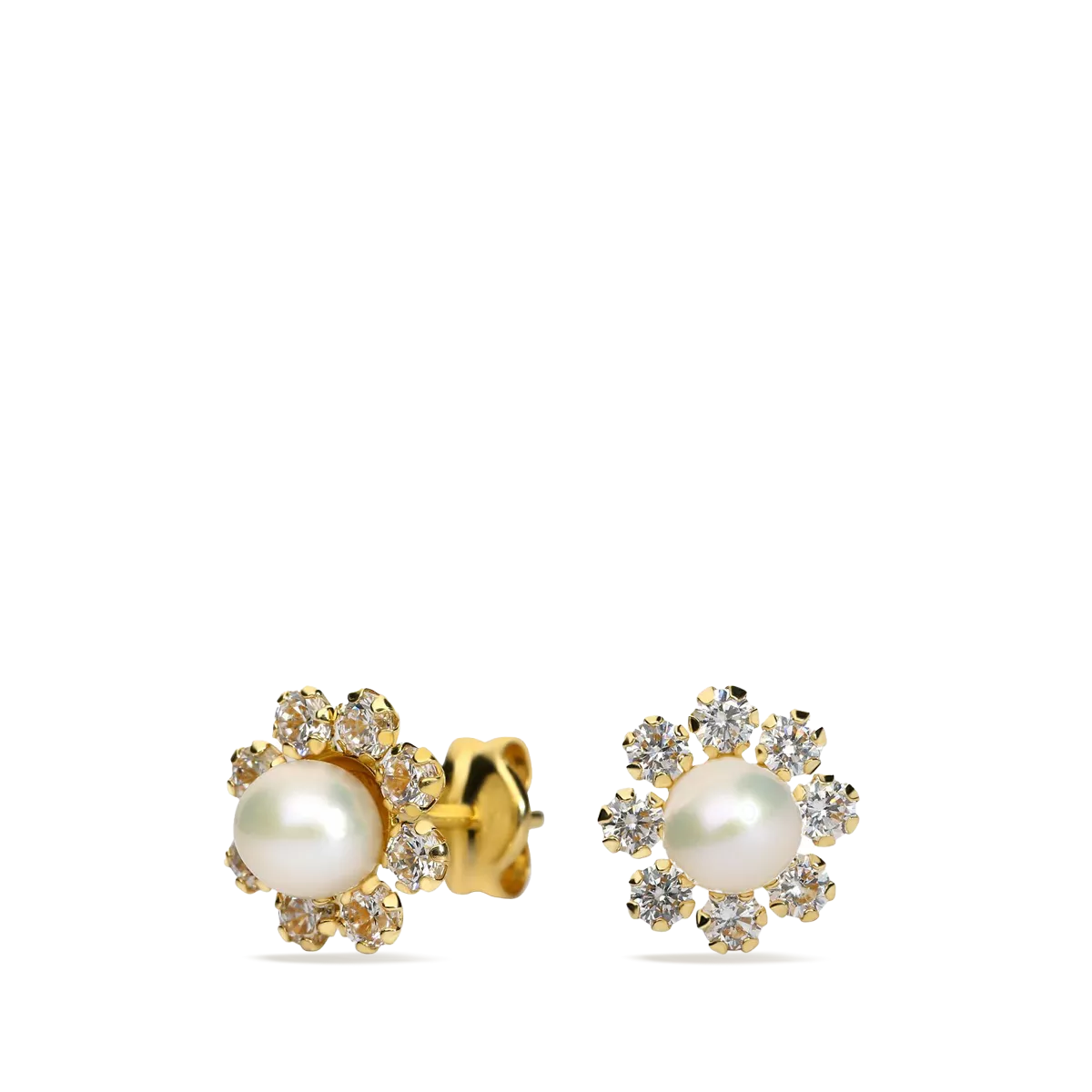 750 gold earrings