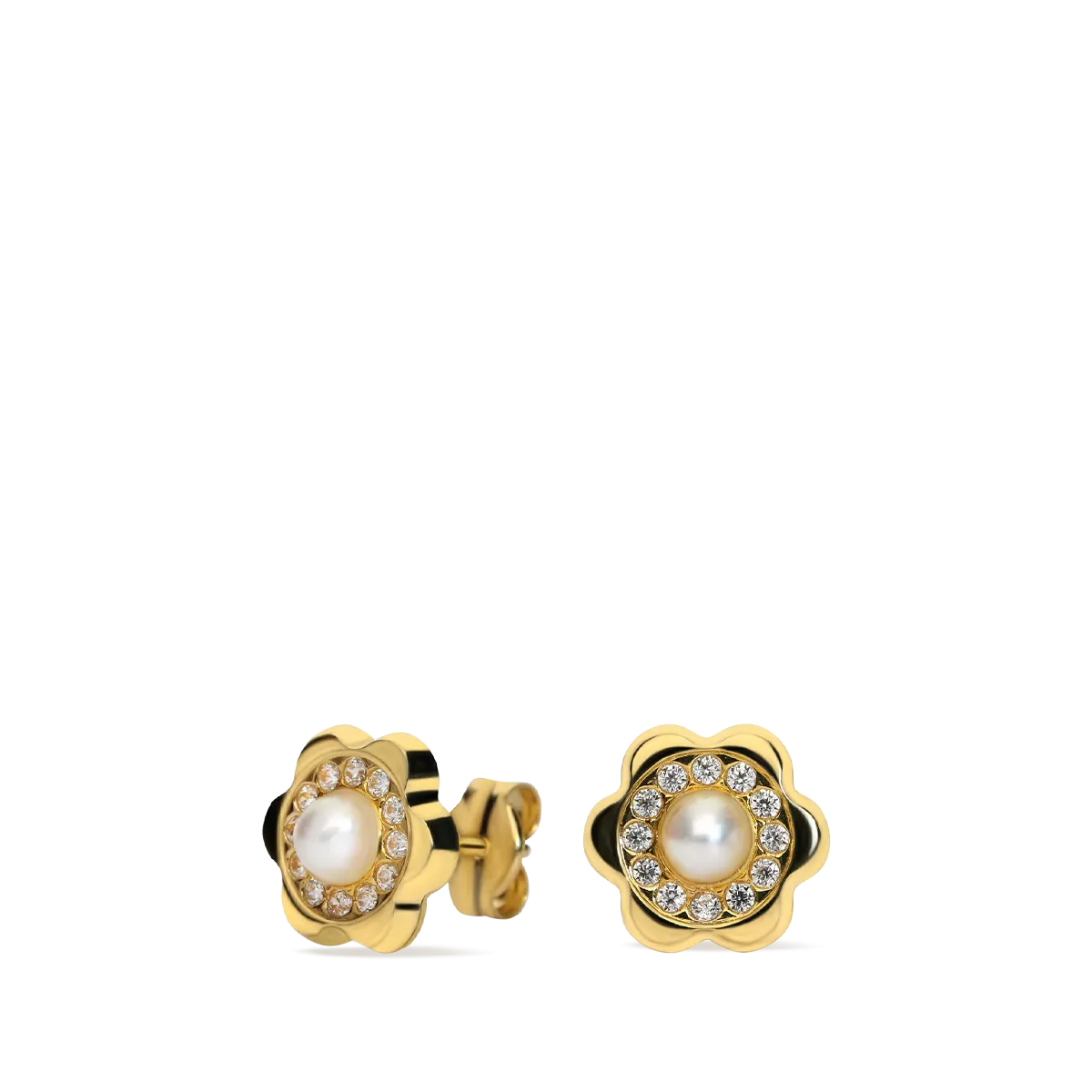 18k gold earrings