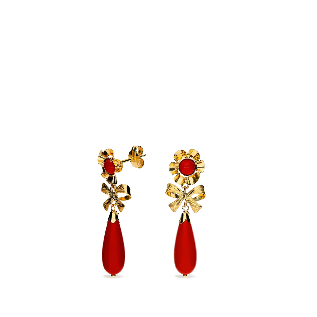 18k gold earrings