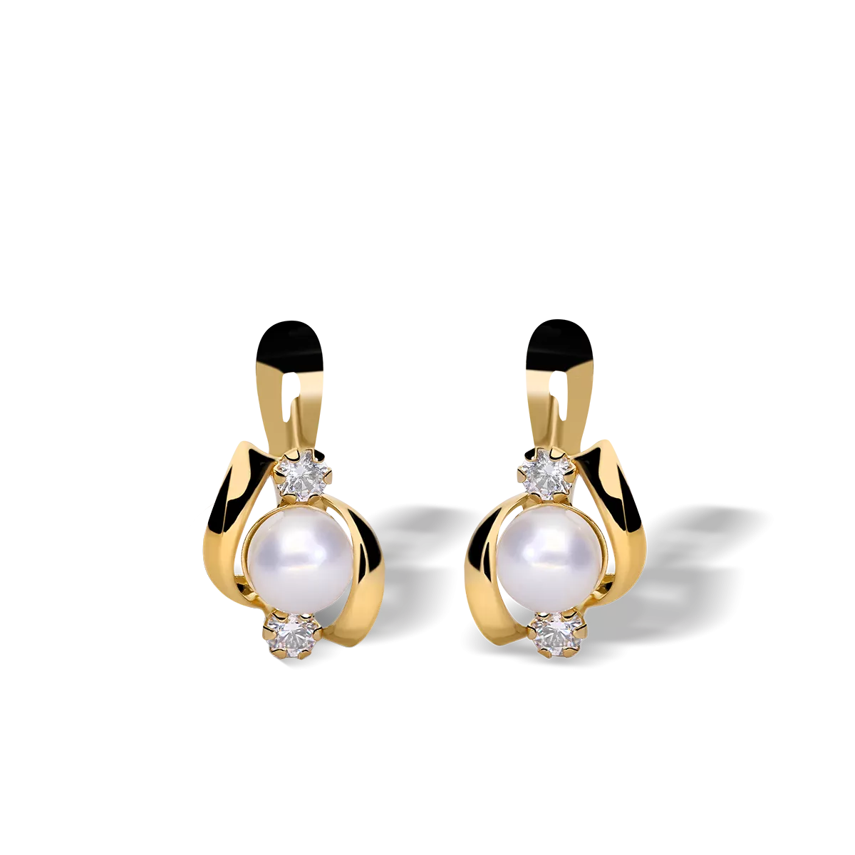 18k gold earrings