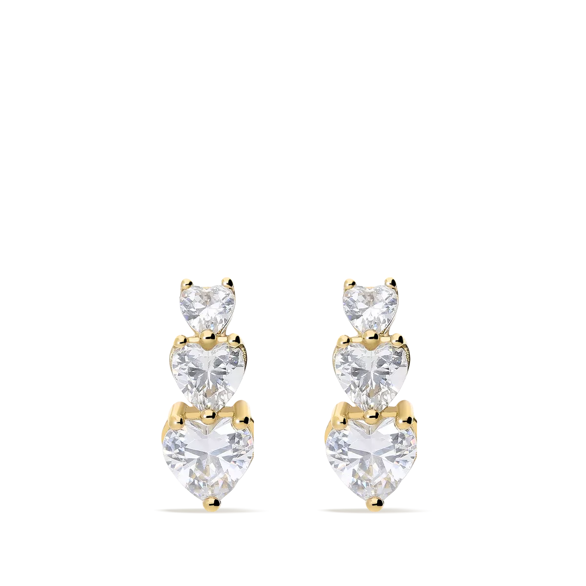 18k gold earrings FANCY LOVE