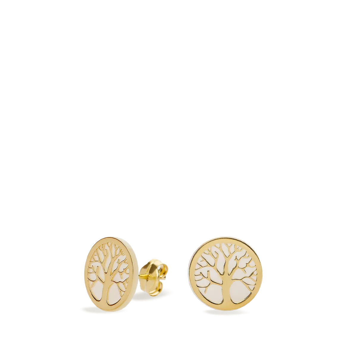 18k gold earrings TREE OF LOVE