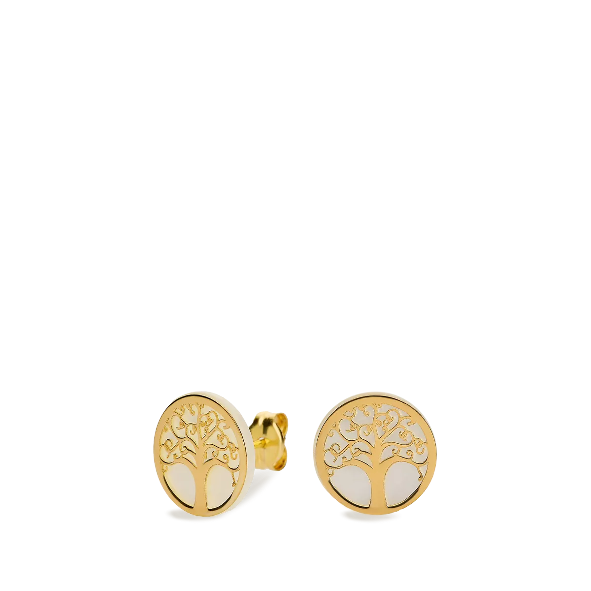 18k gold earrings TREE OF LOVE