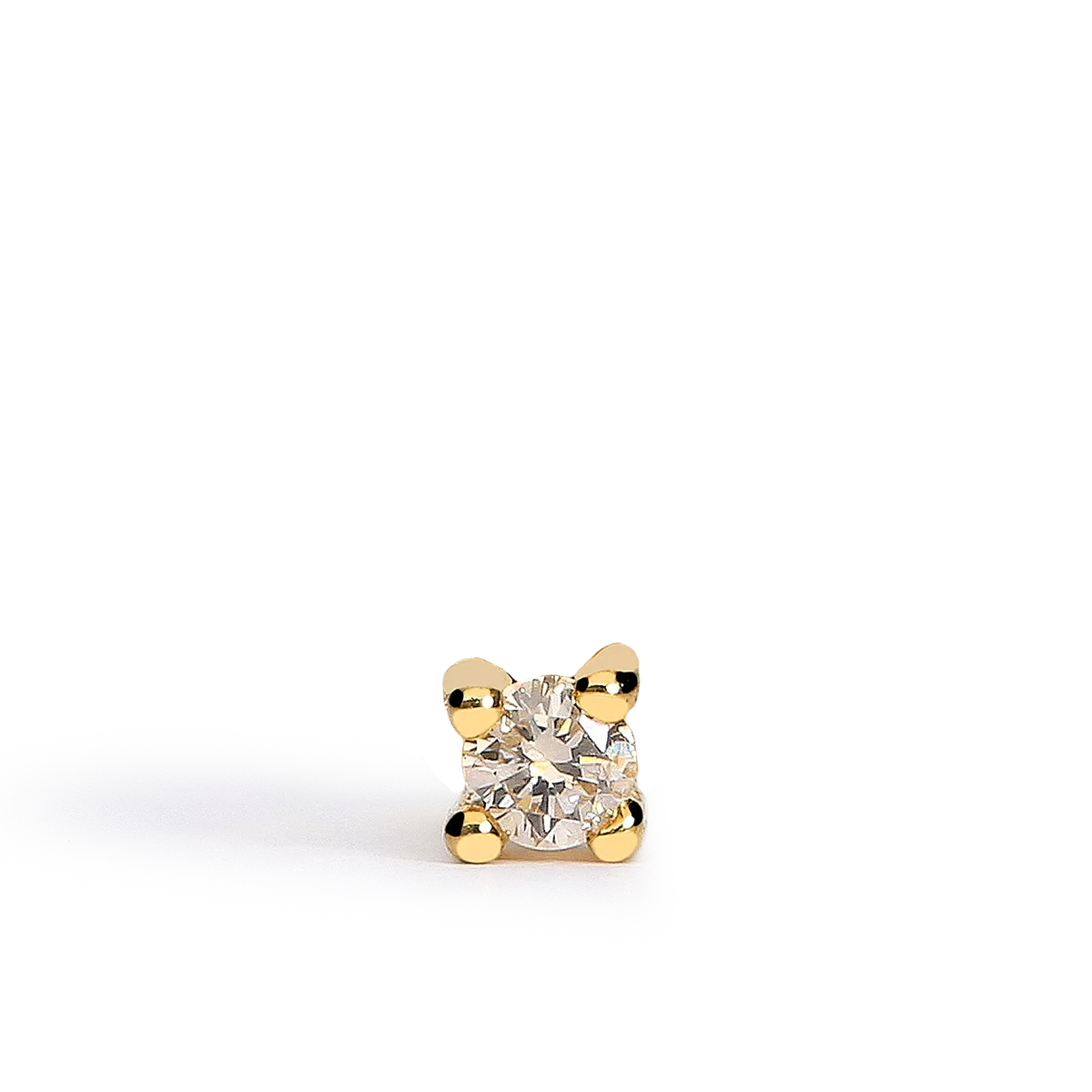 Piercing oreja diamante oro 18 quilates