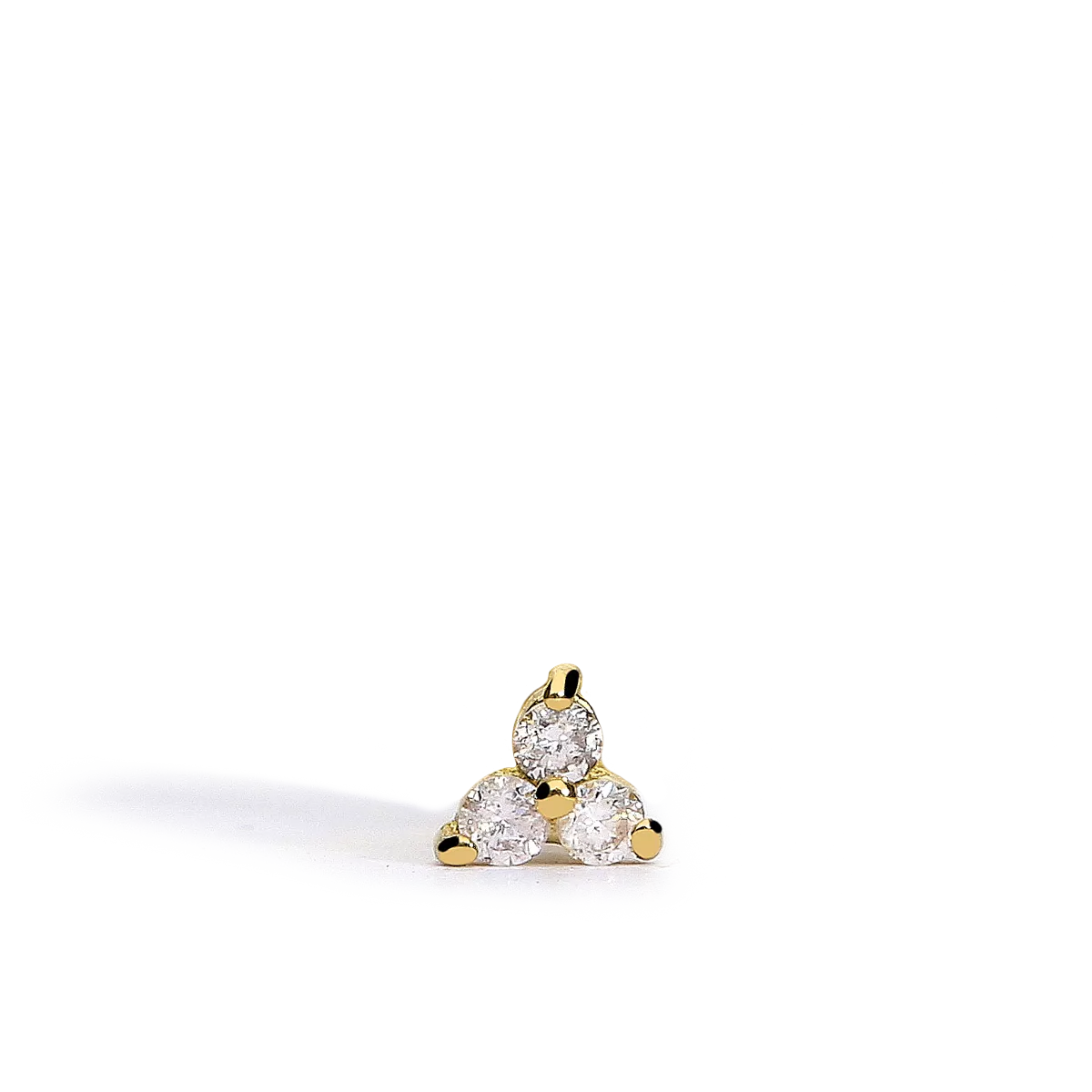 Piercing oreja diamante oro 18 quilates
