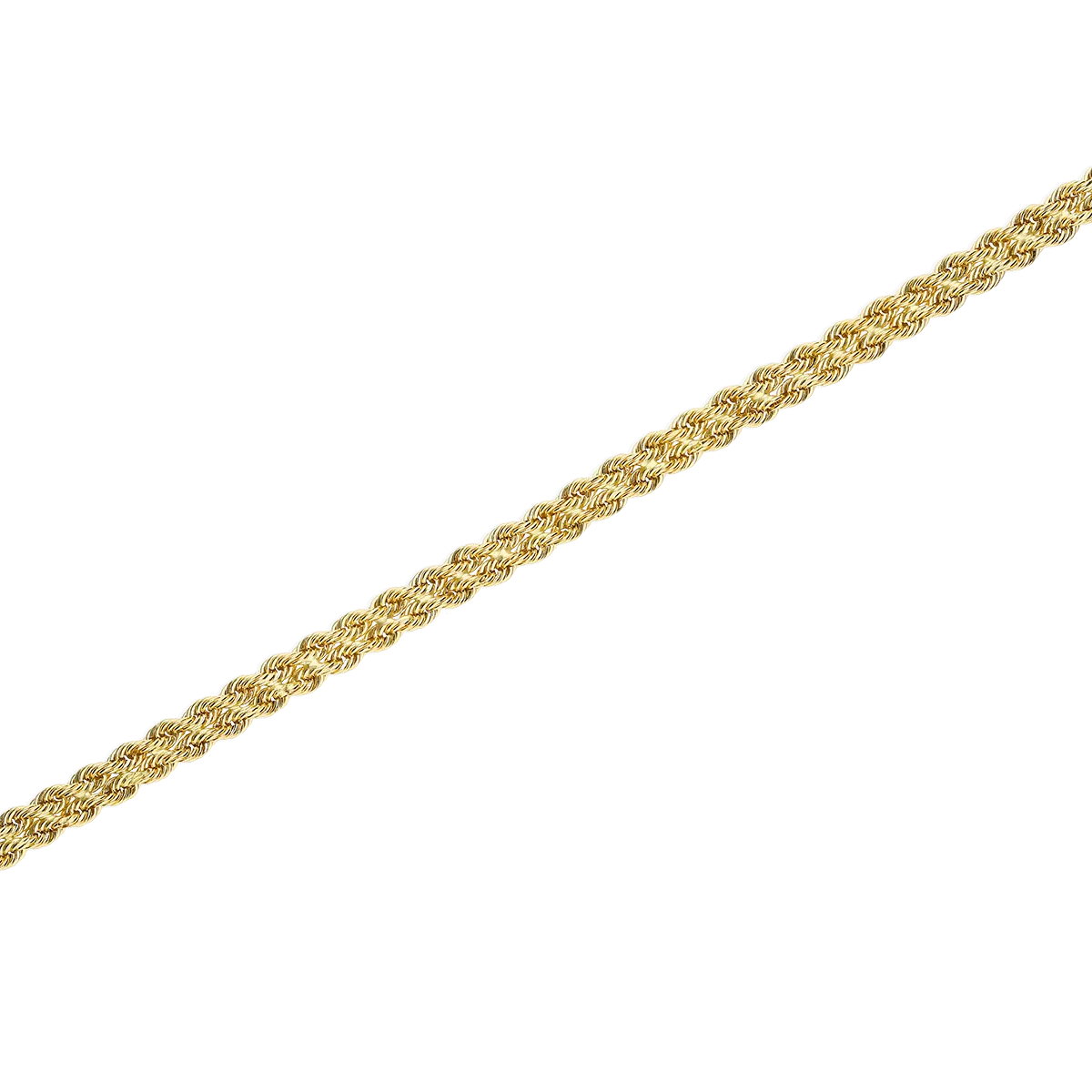 18k gold bracelet DOUBLE ROPE