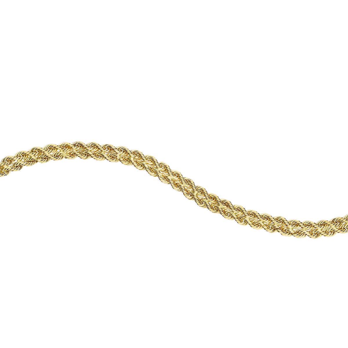 18k gold bracelet DOUBLE ROPE