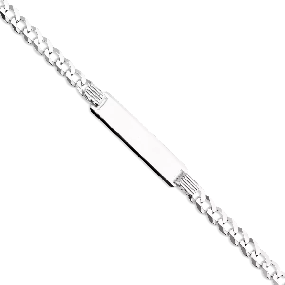 Sterling silver ID bracelet