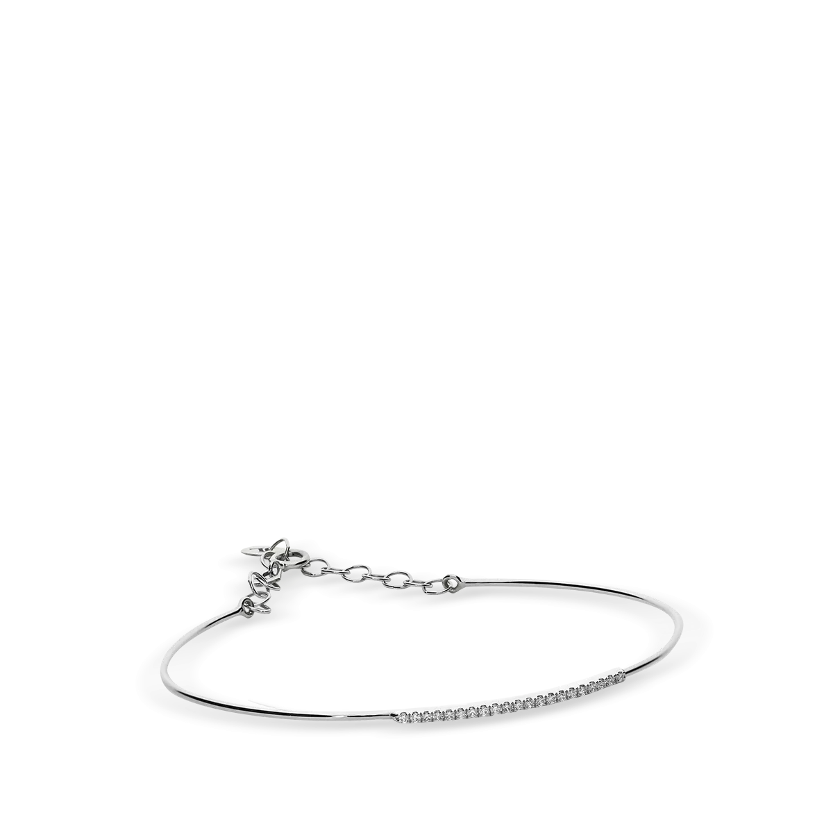 18k gold diamond bangle