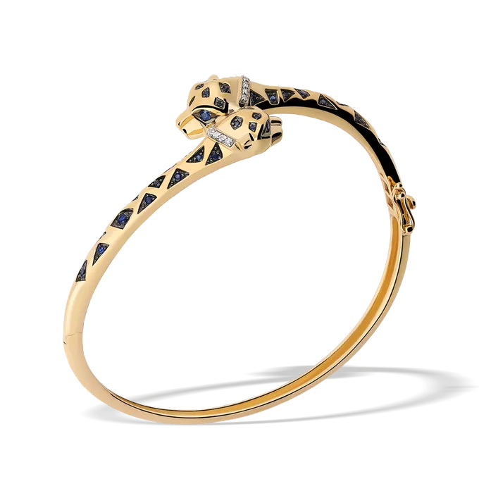 18k gold diamond bangle JAGUAR