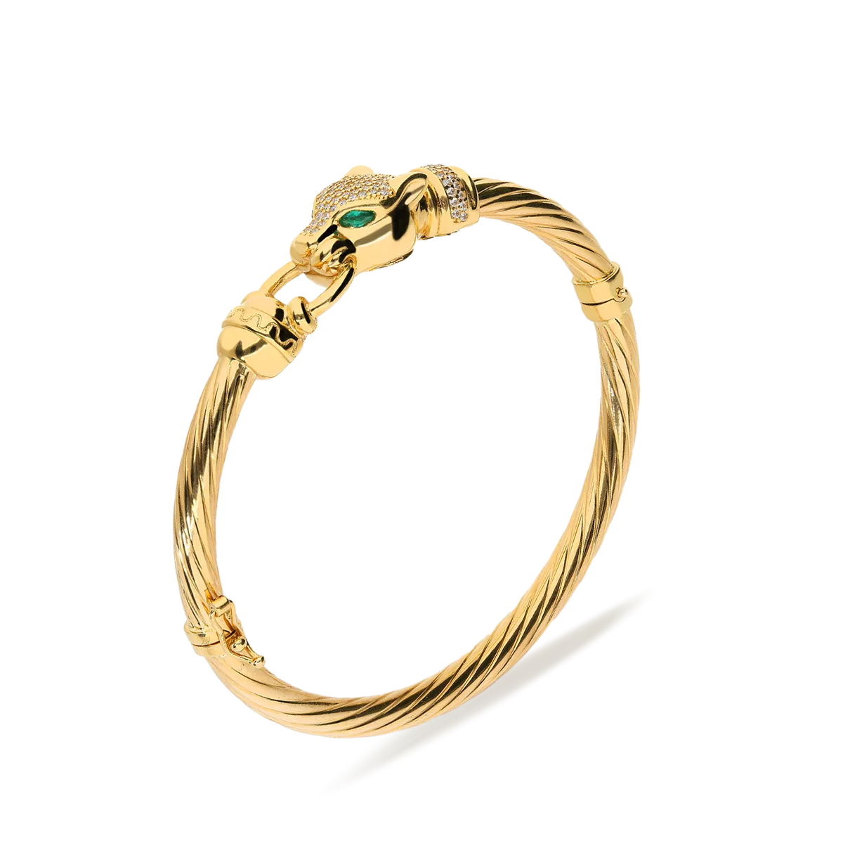 18k gold bangle LEOPARD