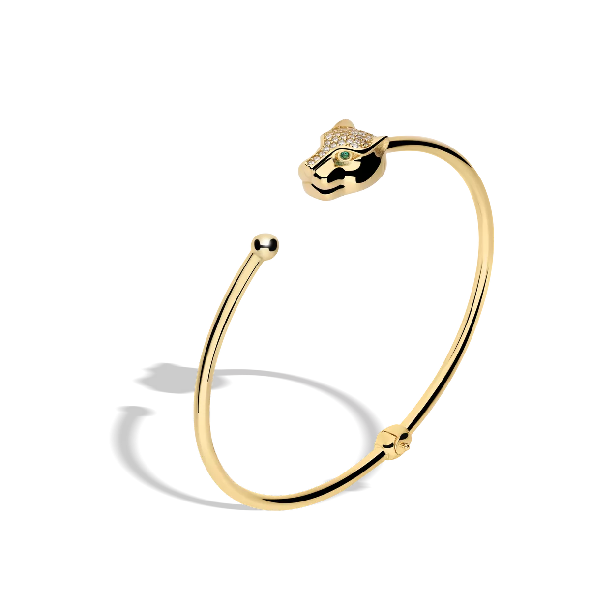 18k gold bangle LEOPARD