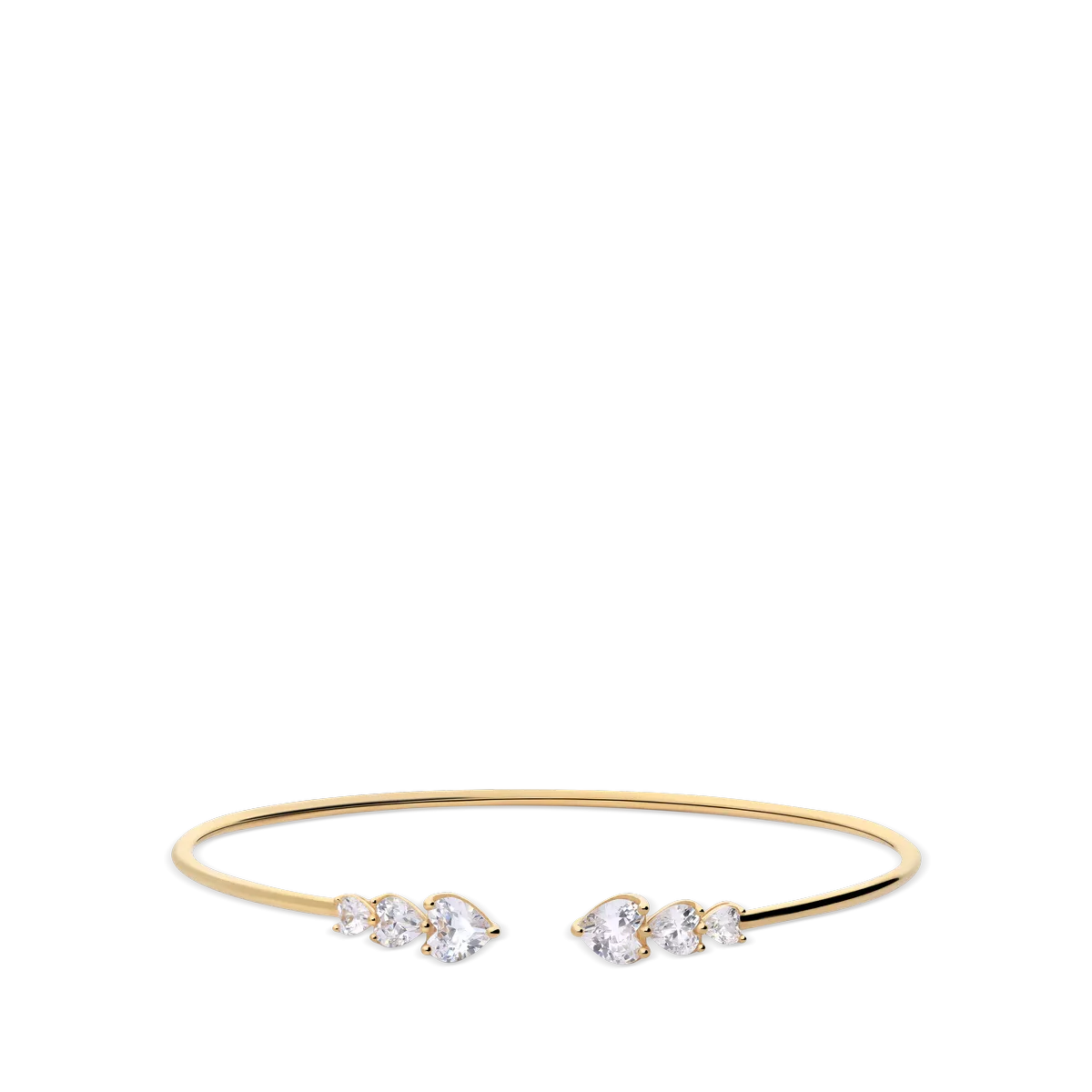 18k gold bangle FANCY LOVE