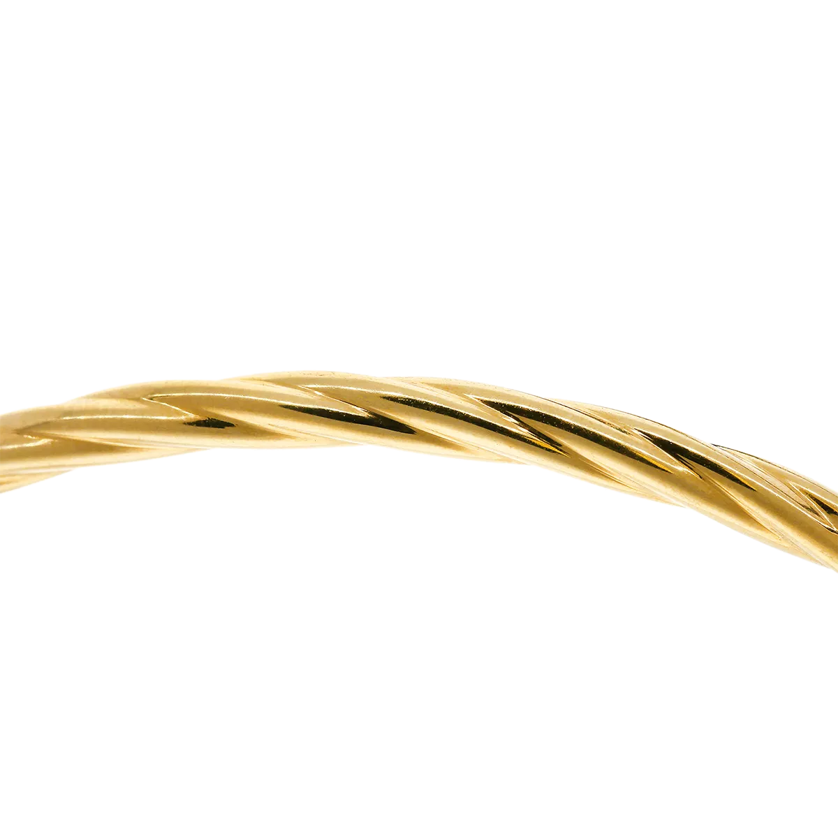 18k gold bangle TWIST