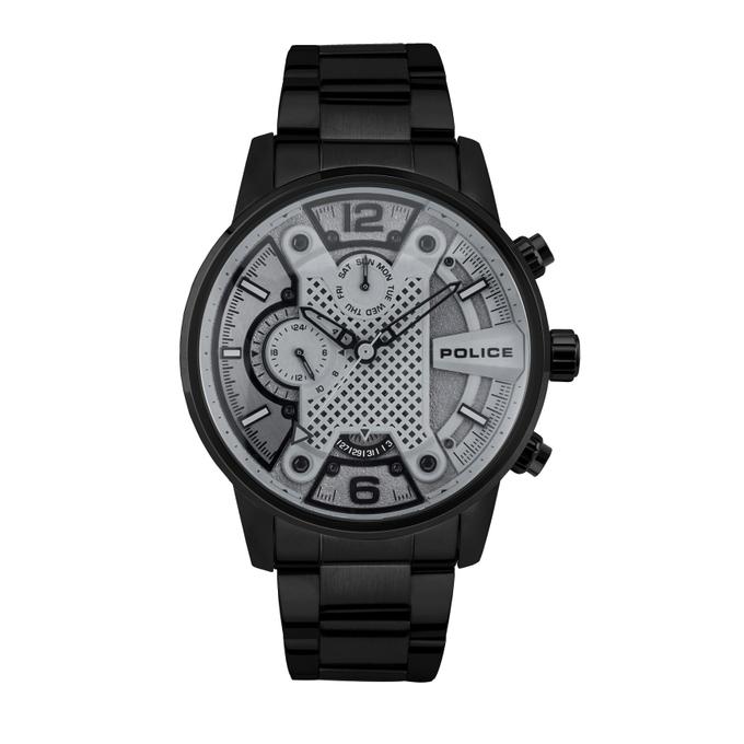 Police Relojes Urban Reloj automático analógico para hombre con pulsera de  silicona PL.15924JPB-48P, Negro -, Moderno