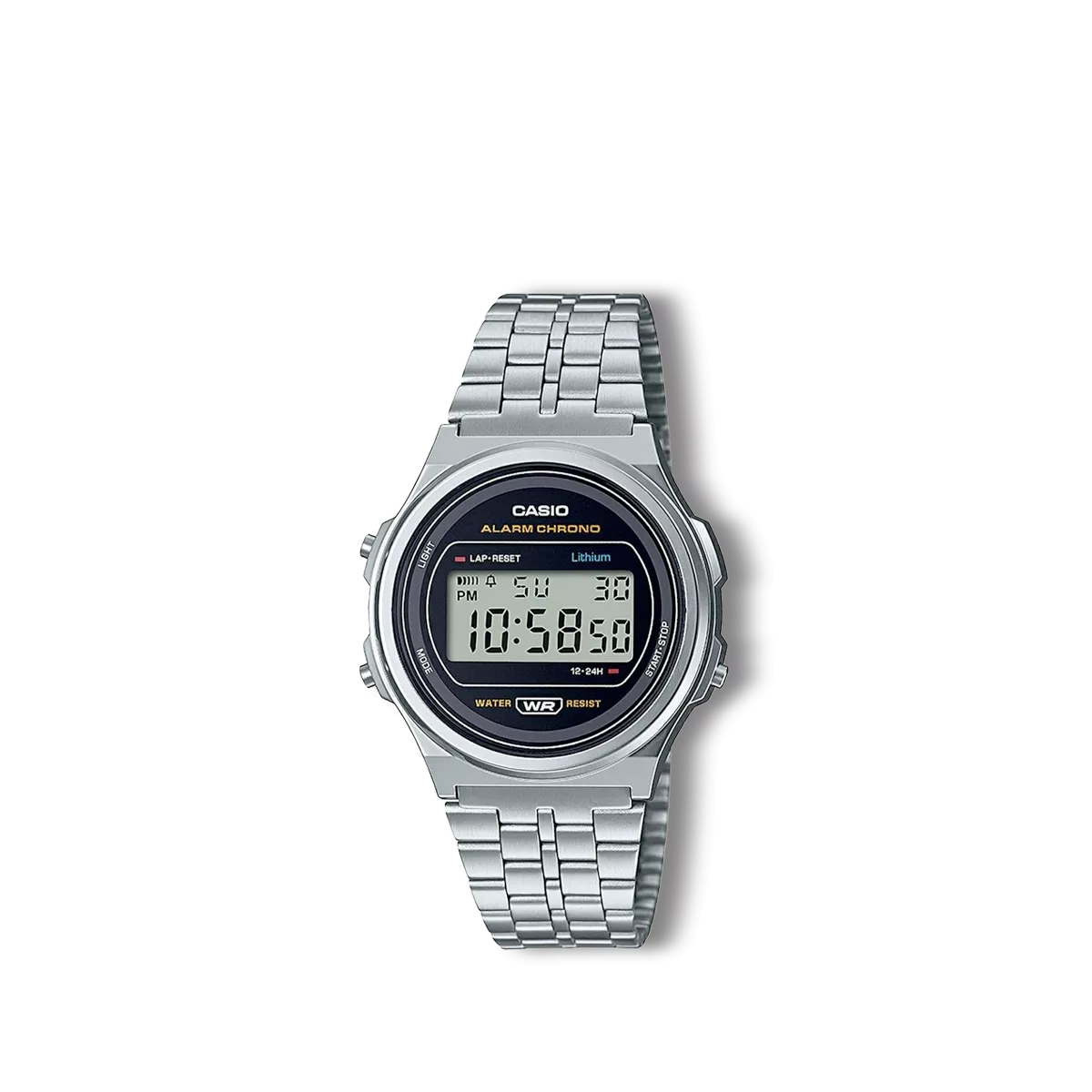 Reloj Casio Collection retro plateado