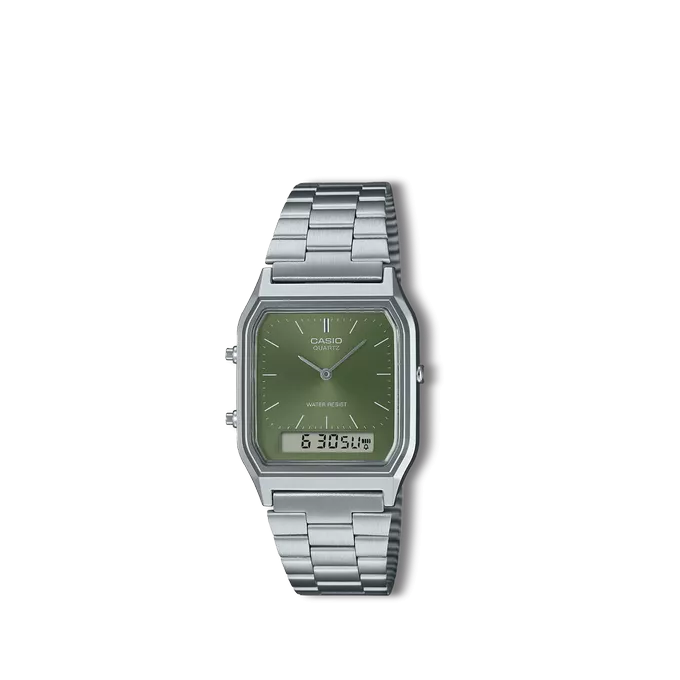 Reloj Casio Collection retro plateado