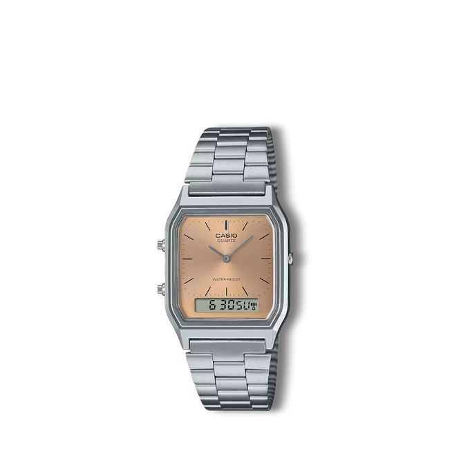 Reloj Casio Collection retro plateado