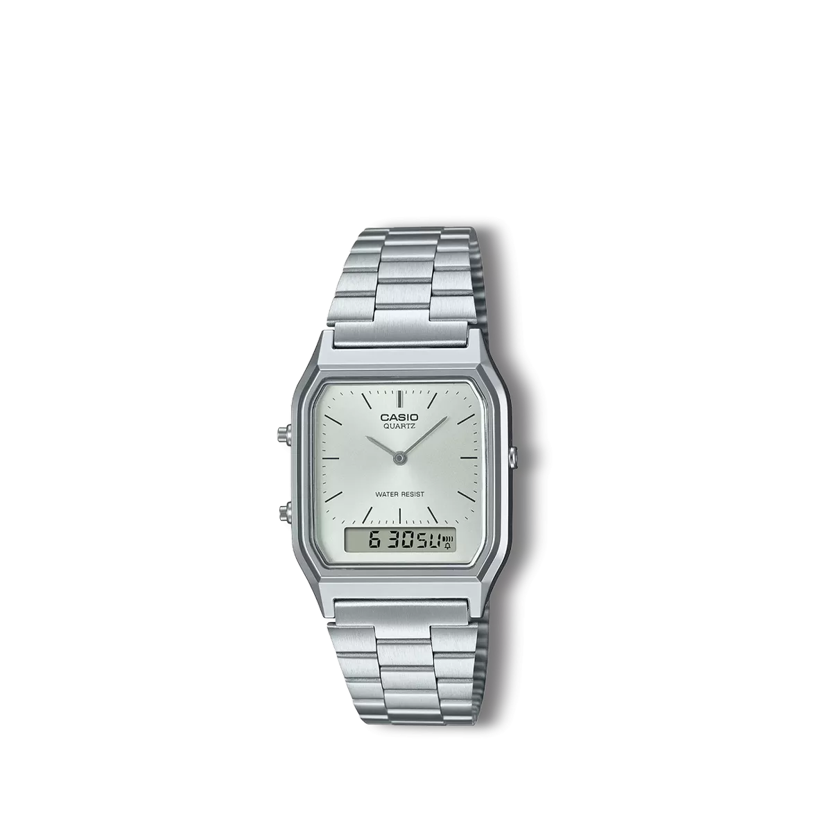 Reloj Casio Collection retro plateado