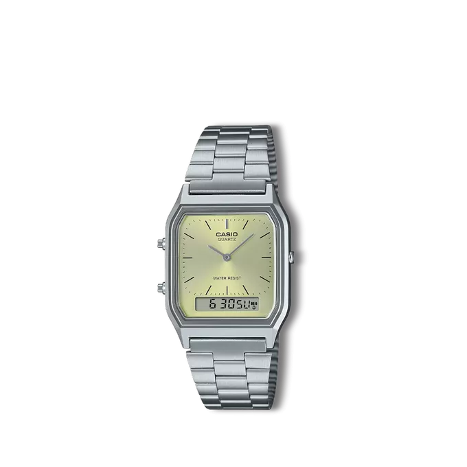 Reloj Casio Collection retro plateado