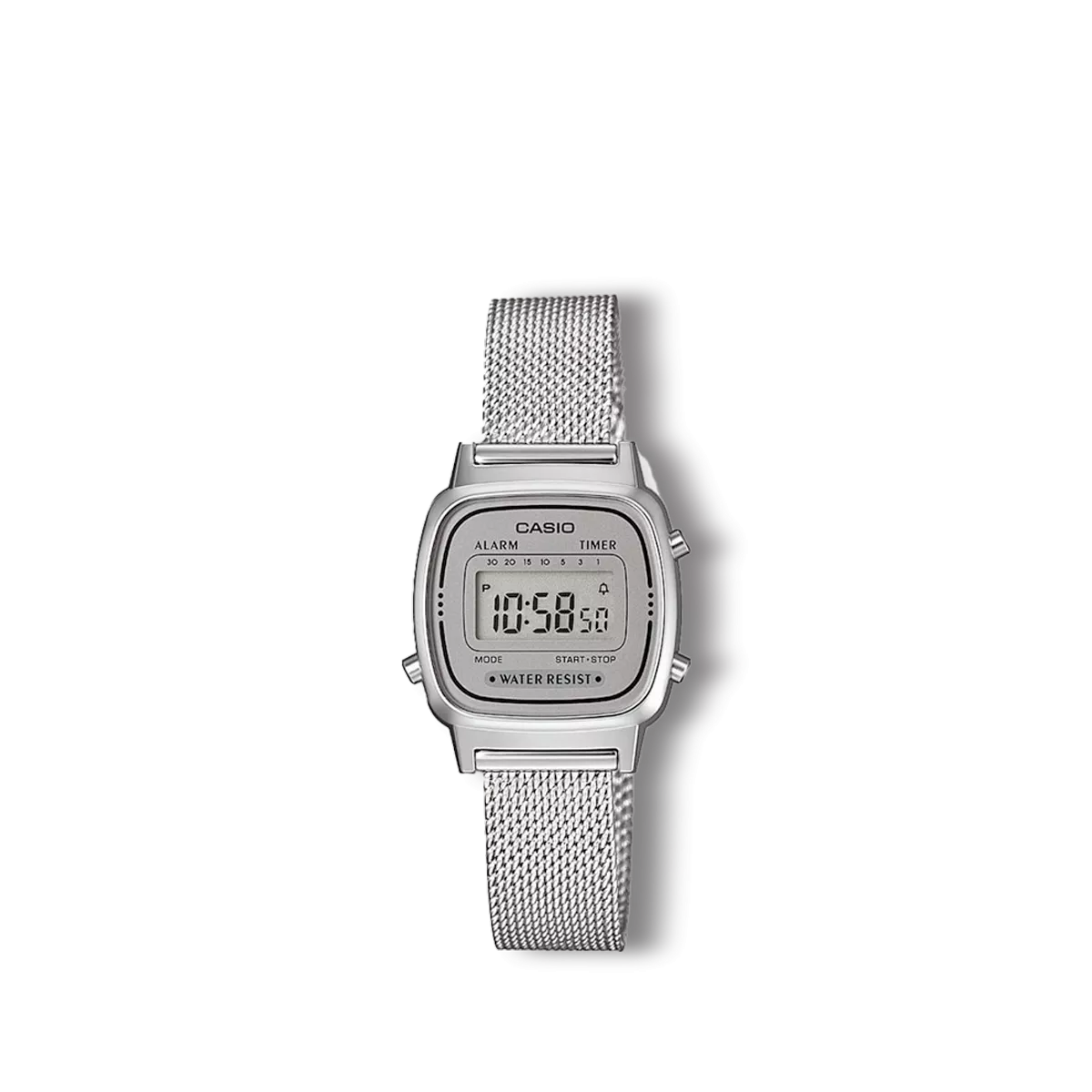 Reloj Casio Collection retro plateado