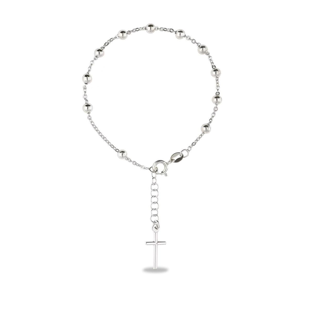 Sterling silver rosary bracelet