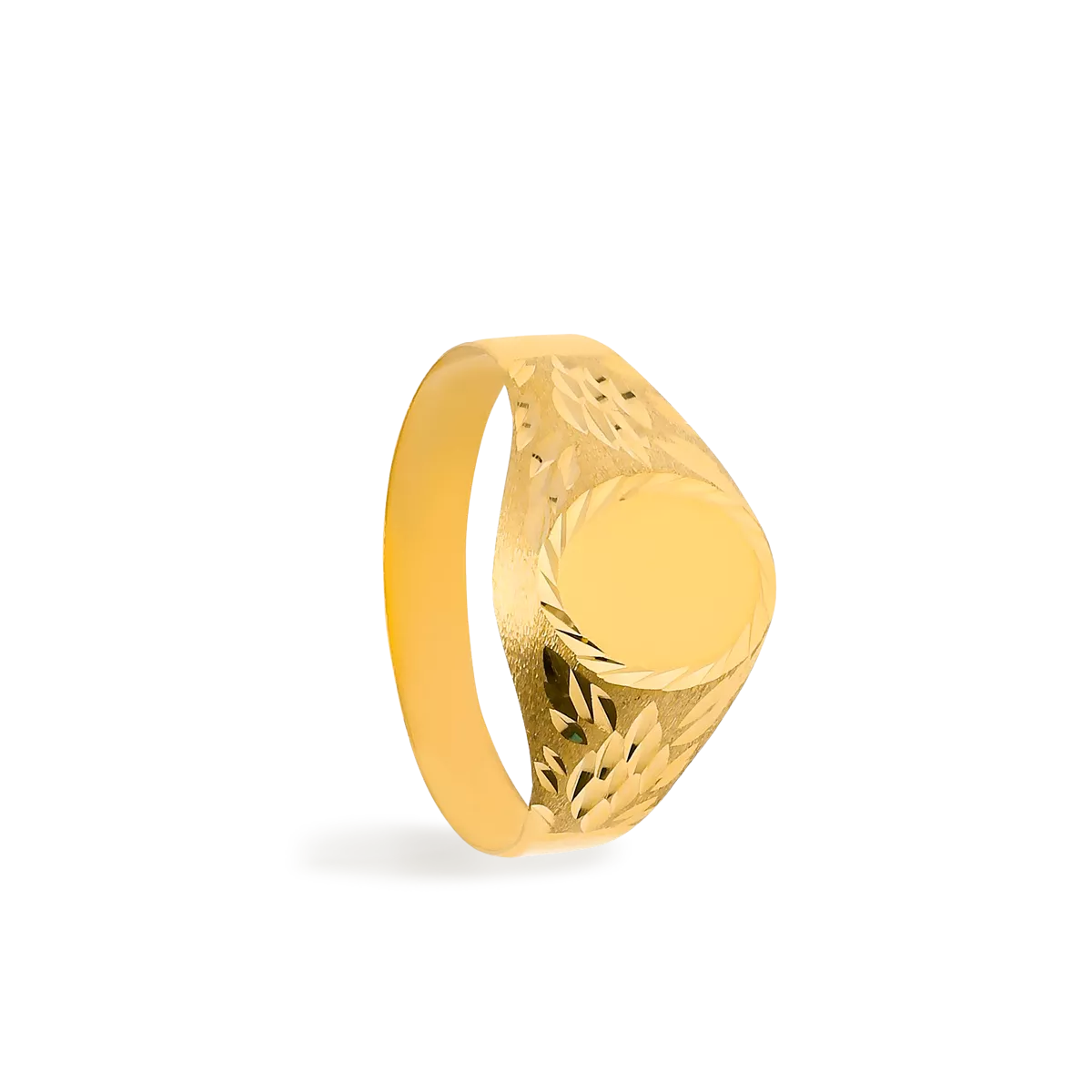 18k gold signet ring