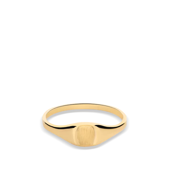 18k gold signet ring