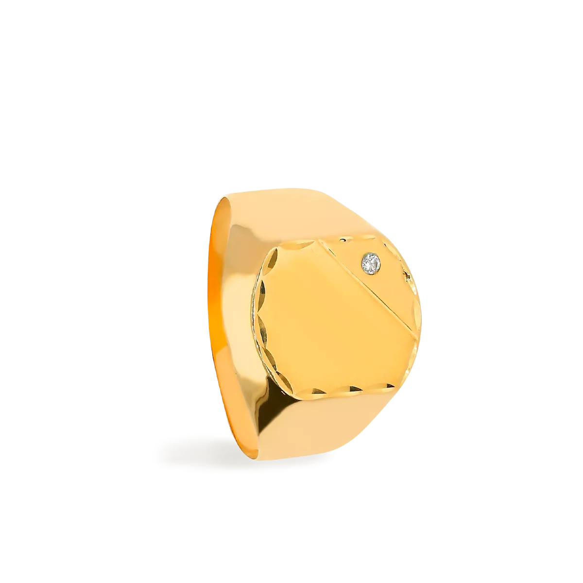 18k gold signet ring