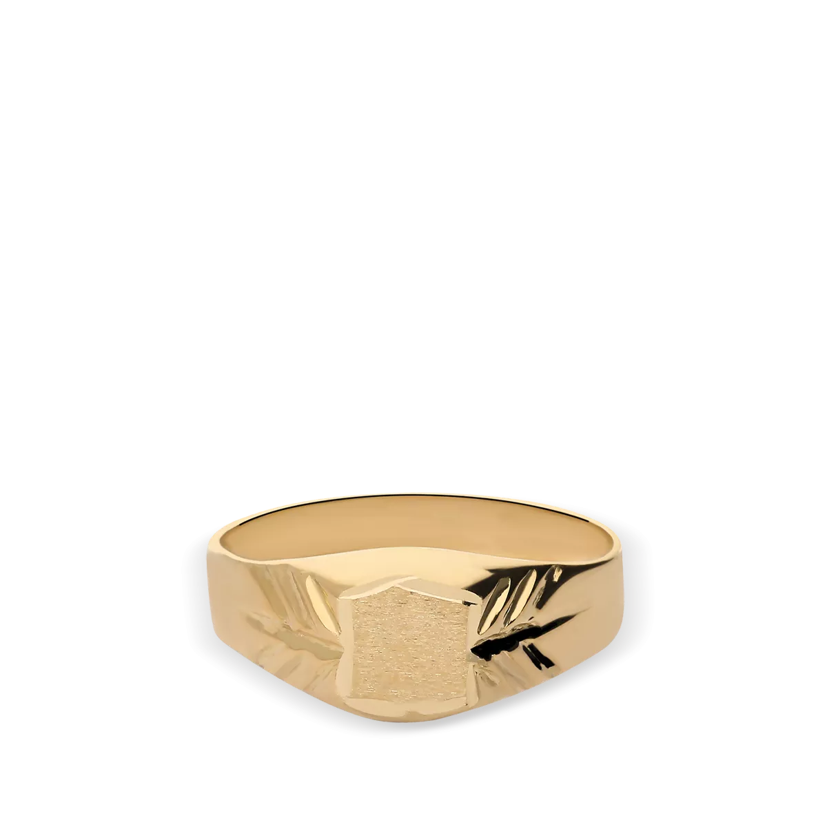 18k gold signet ring