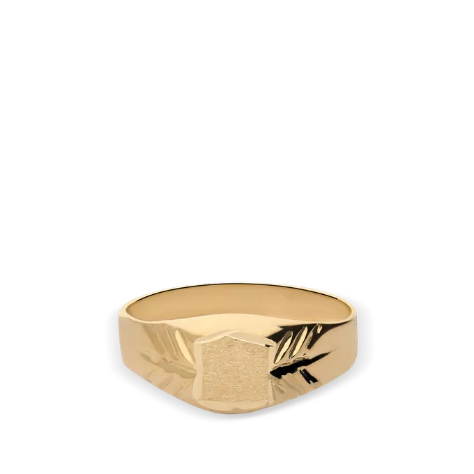 18k gold signet ring