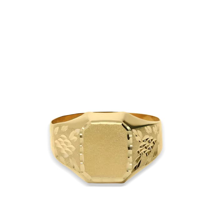 18k gold signet ring