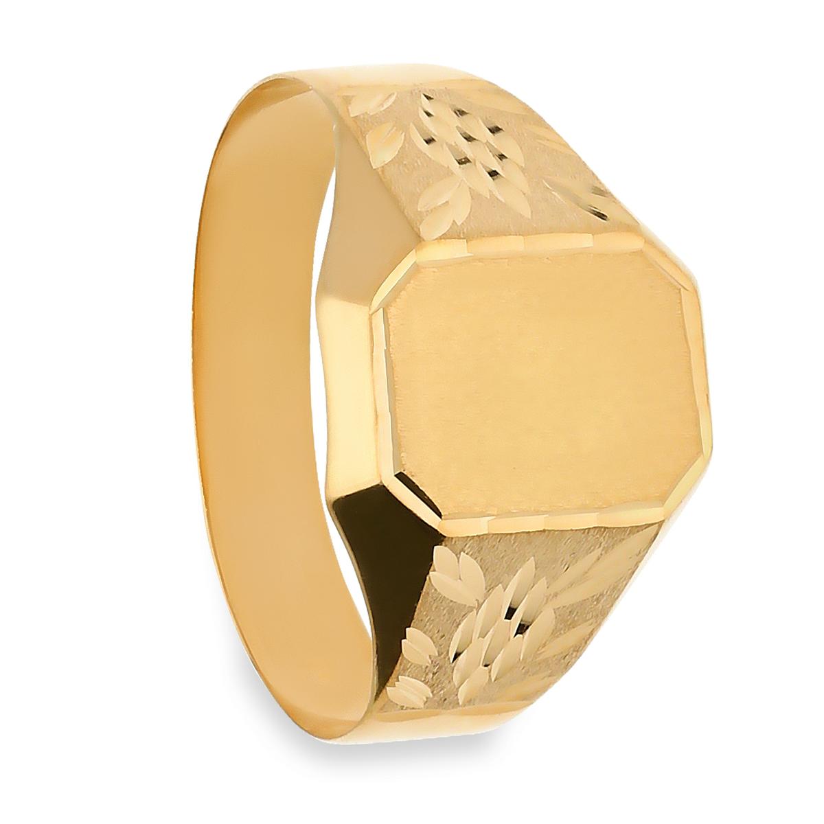 18k gold signet ring