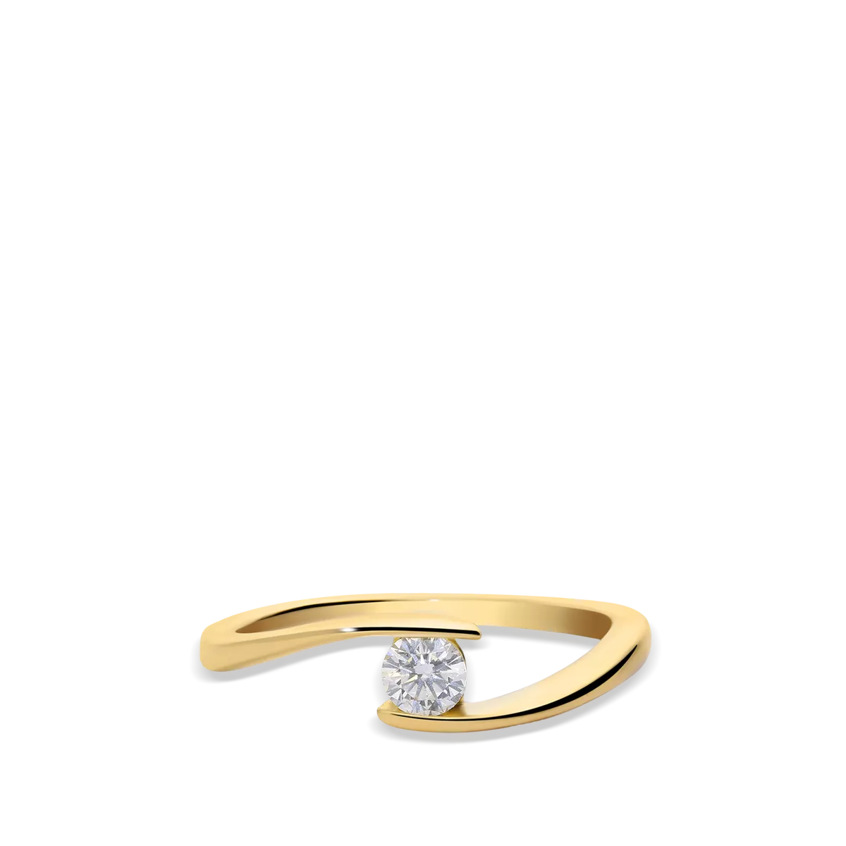 Anillo diamante oro 18 quilates GRAVITY