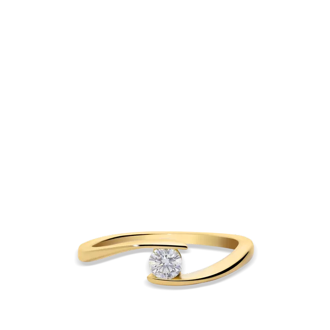 Anillo diamante oro 18 quilates GRAVITY