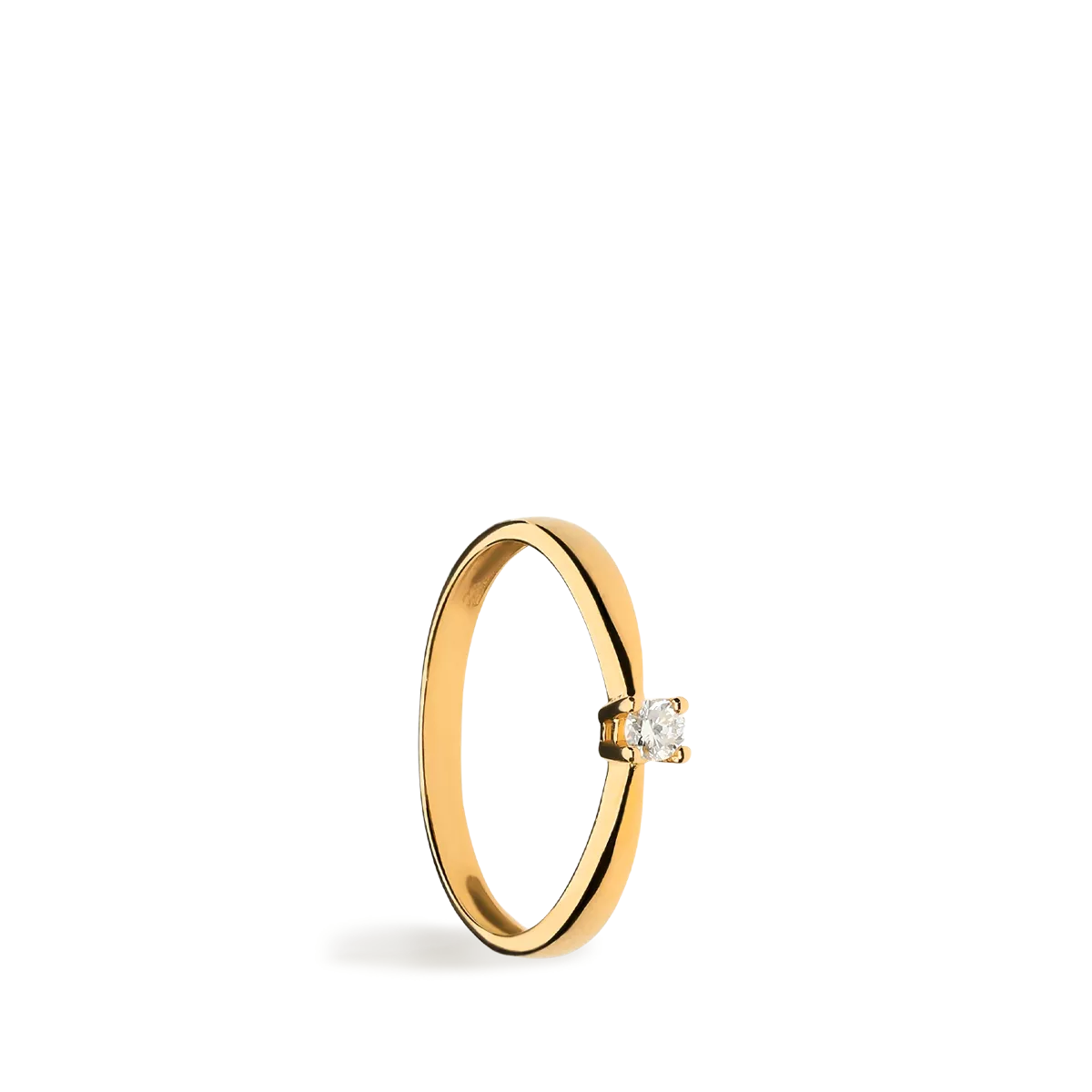 Anillo diamante oro 18 quilates